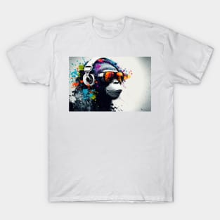 color splash music monkey #2 T-Shirt